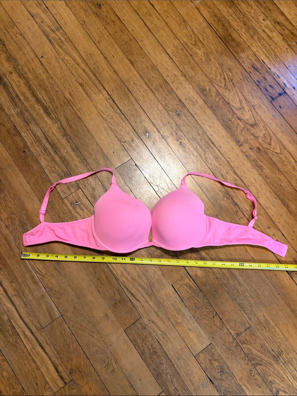 Victoria's Secret Hot Pink Lightly Padded Cotton T-Shirt Bra - Picture 2 of 12